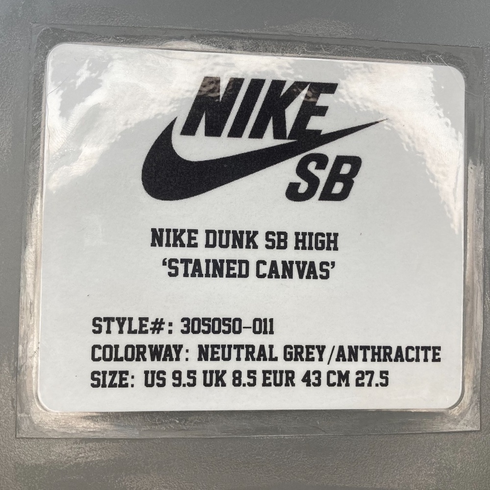 Nike Dunk SB High 'Stained Canvas' - Picture 14 of 14